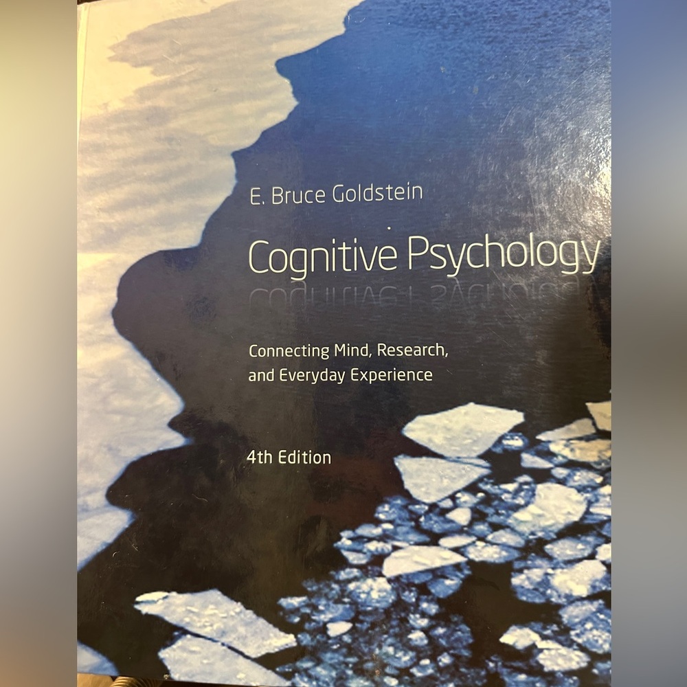 Cognitive Psychology 4th Edition by E. Bruce Goldstein Hardcover